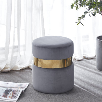 G03 Velvet Round Ottoman
