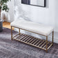 G82 Elegant Bench with Stainless Steel Base
