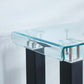JD2 Modern Console Table with Tempered Glass