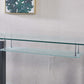 JD2 Modern Console Table with Tempered Glass