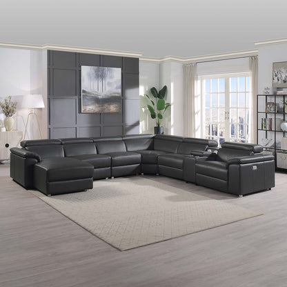 SEC8044 Right/left Reclining Corner Sectional With Bluetooth Speakers & Usb Interface