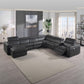 SEC8044 Right/left Reclining Corner Sectional With Bluetooth Speakers & Usb Interface