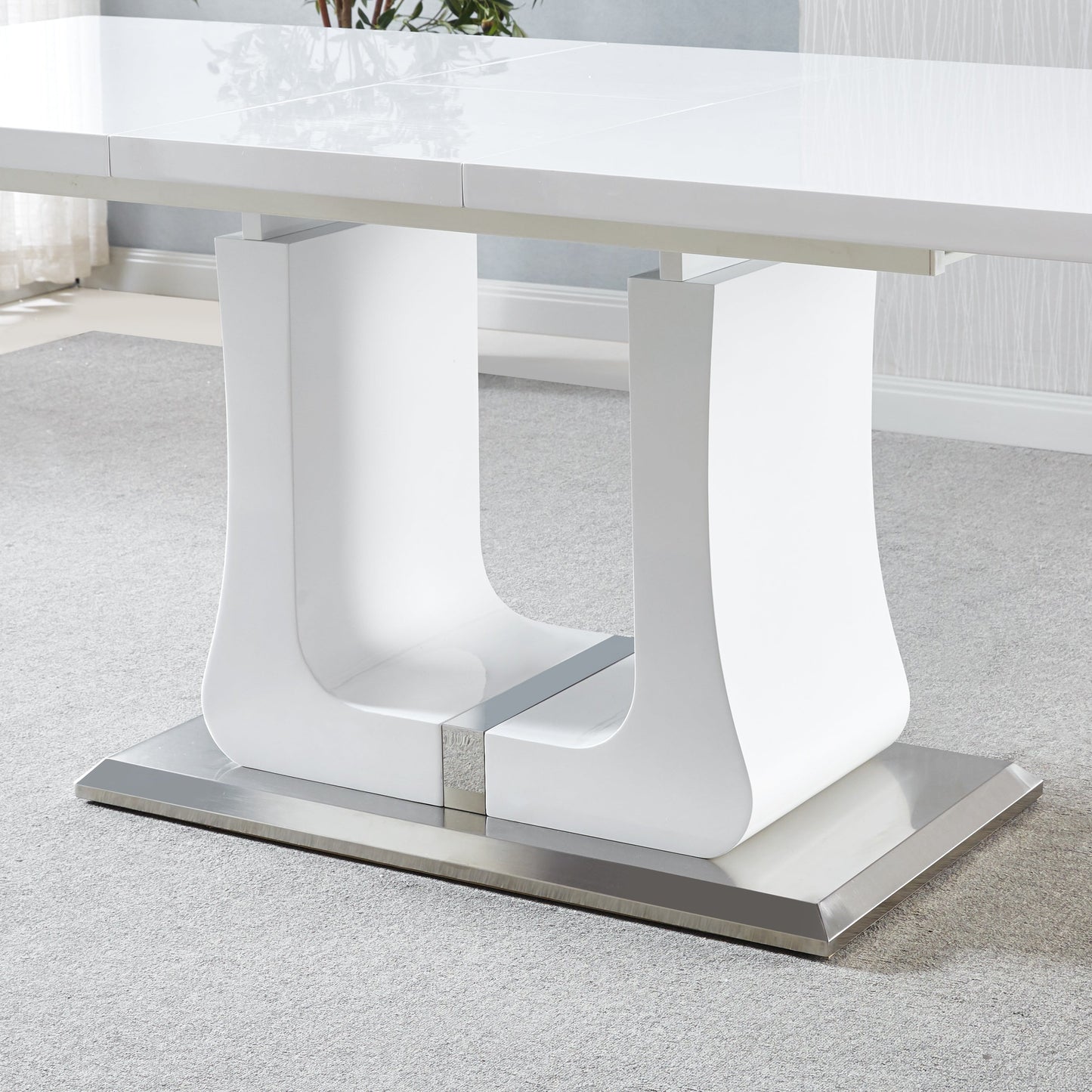 RDT219 Printed Marble Extendable  Dining Table