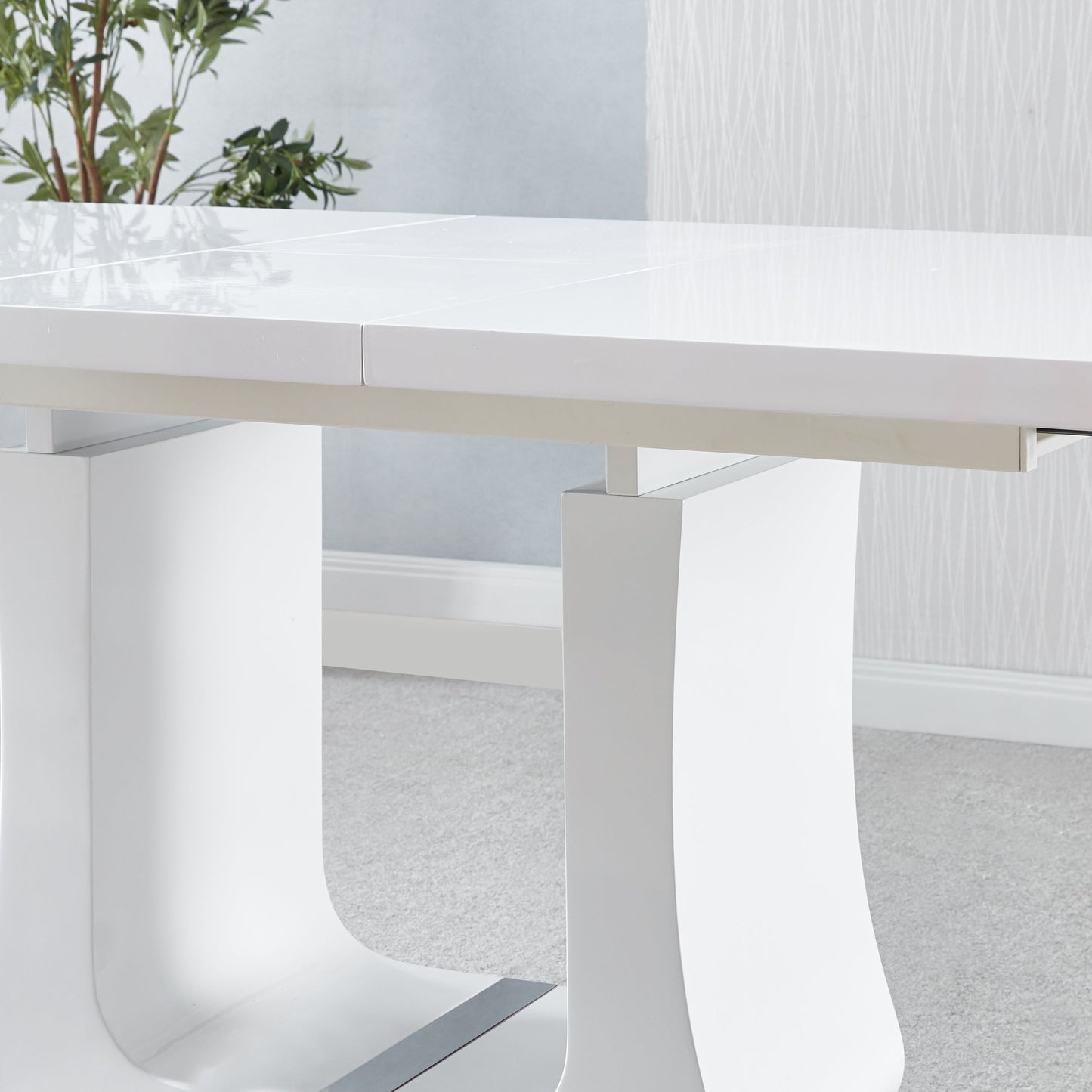 RDT219 Printed Marble Extendable  Dining Table