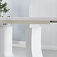 RDT219 Printed Marble Extendable  Dining Table
