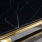 RDT316 Solid Marble Dining Table with Gold/Silver Metal Base